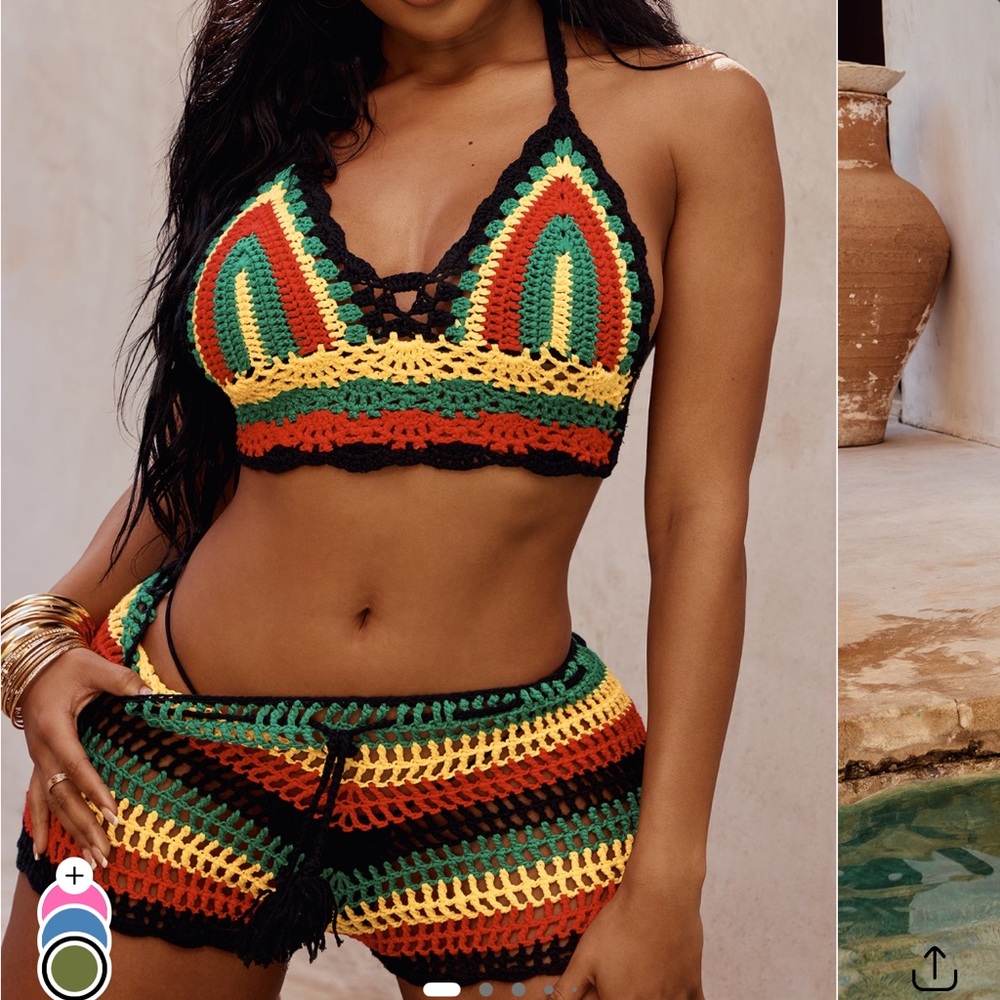 Priscilla Crochet 2-Piece Set